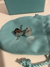 Tiffany&Co Mini Return To Heart Stud Earrings 925 Sterling Silver