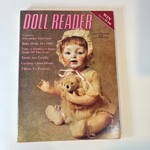 Vintage doll reader - doll, magazine