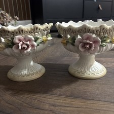 Set of 2 Vintage Porcelain