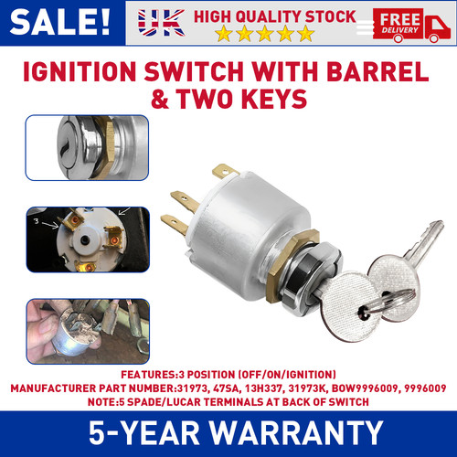 Ignition switch with barrel - ignition,