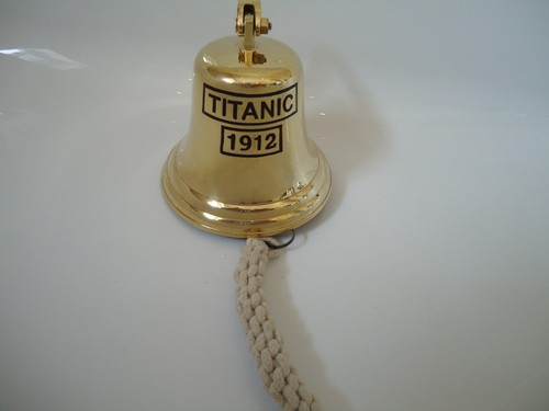 Ships brass titanic bell with - titanic,