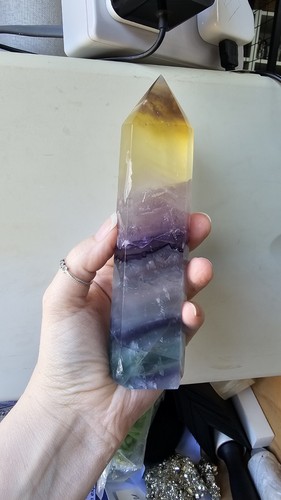 Large rainbow purple fluorite - rainbow,