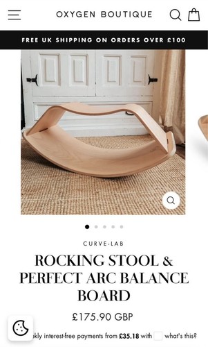 Rocking stool the curve - rocking,