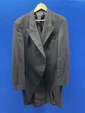 Mens Black Morning Suit Tailcoat Jacket 42L / 44L