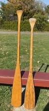 2  NICE Vintage WOODEN PADDLES