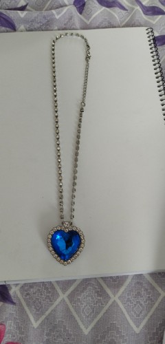 Titanic necklace blue - ,