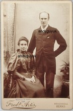 CABINET CARD RARE NORTON & VEREL BRACKNELL BERKSHIRE ANTIQUE PHOTO CDV