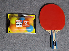 Ping Pong Soft Sponge Rubber Paddle + Set of 6 balls