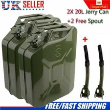 2x 20L Metal Fuel Jerry Cans