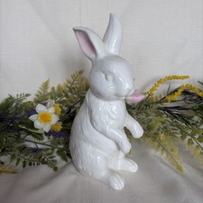 Pretty Ceramic White Rabbit