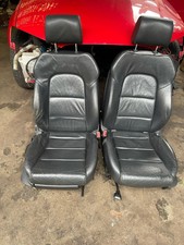 AUDI A3 8P 2008-2013 S-LINE BLACK LEATHER INTERIOR SEATS + door cards 5dr model
