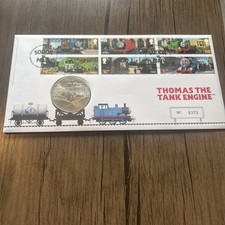 2011 Royal Mint Thomas The Tank Engine Medal Cover