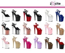 Pleaser High Heel Stiletto Platform 8" Pole Dancer Shoes Flamingo 809