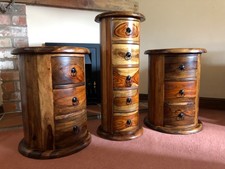 Jali Sheesham 3 Piece Drawers