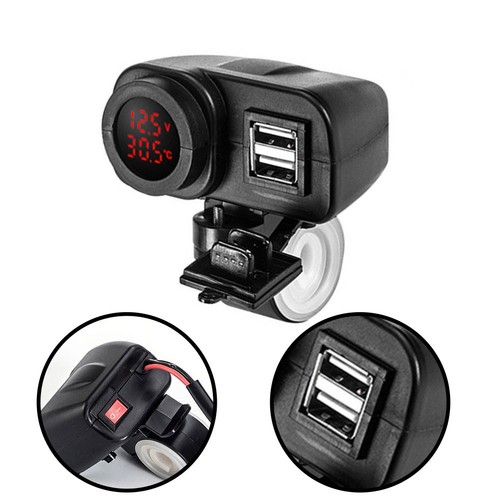 Dual usb motorcycle charging - motorcycle,