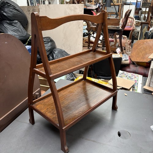 Vintage wood etagere serving - vintage,
