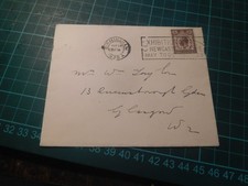 Postal Cover 1929, Postal Union Congress Stamp, Exhibition Postmark Newcastle