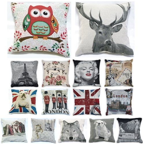 Vintage retro tapestry cushion - vintage,