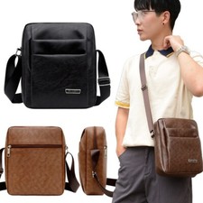 Men Small Laptop Messenger Bags Men's Leather Shoulder Bag Crossbody wallet bags