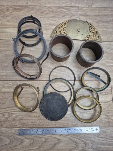 Antique brass bezels doors - brass,