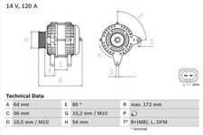 BOSCH 0986049990 Alternator