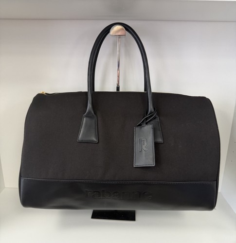 Rabanne black canvas leather - rabanne, &