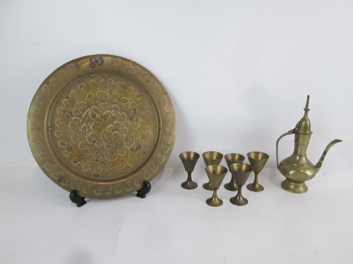 Vintage brass turkish coffee - vintage,