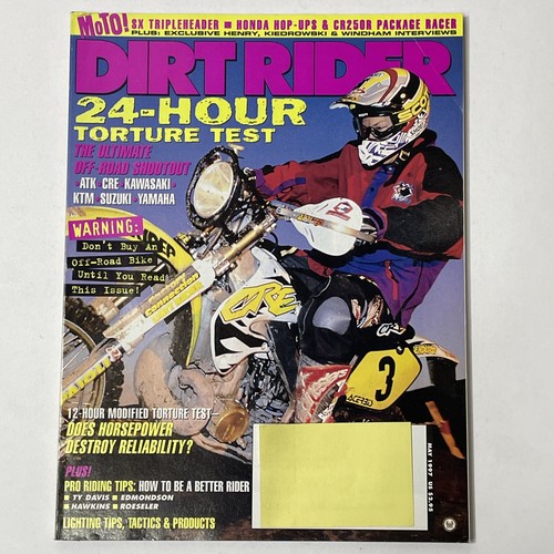 Dirt rider magazine moto - moto!, 1997