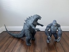 Godzilla 2019 Legendary Toho Extra Large Action Figure & King Kong 2022 Toy Rare