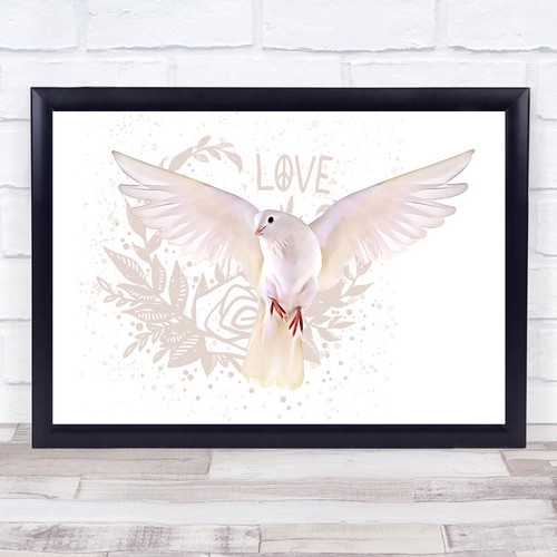 Dove love peace rose - peace, art