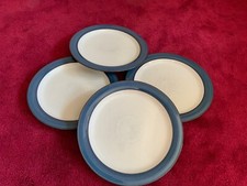 Denby Blue Dinner Plates X4.