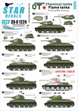 Star Decals 1/35 #35C1224 Red Army OT Flame Tanks "T-34 Flame Thrower Version"