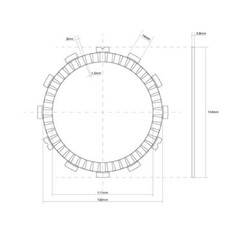 SINGLE CLUTCH DISC CRANKSET