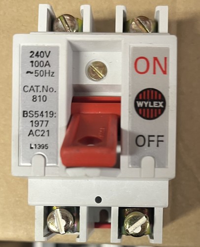 Wylex 810 100a double - wylex, pole