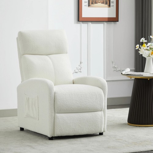 Manual leather recliner - pu,