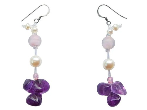 Real pearl amethyst violet - real,