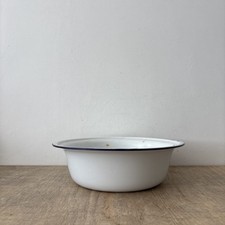 Vintage large enamel bowl - vintage,