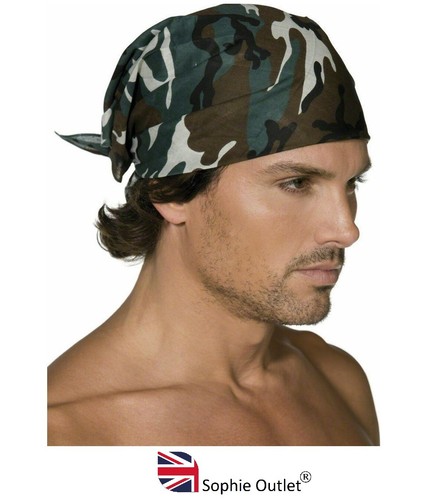 Camo flag army bandana head - army,