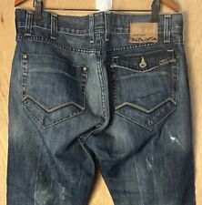 Energie Jeans Mens Slim Morris Size 38X29 Distorted Wash Worn Out Distressed
