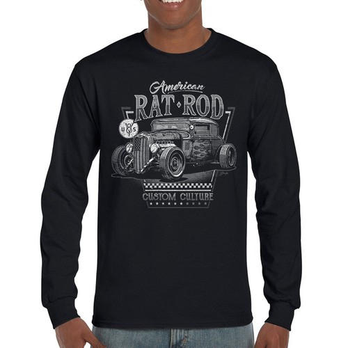 American rat rod long sleeve - american,