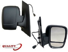 Door Wing Mirror Heated Electric Black Twin O/S Right Side Fiat Scudo 2007-2016