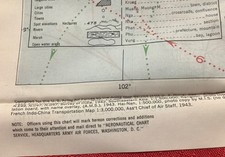 WWII SILK ESCAPE MAP Dated