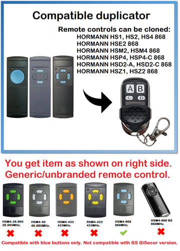 Garage remote control