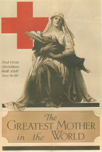 Red cross poster titled the - titled,