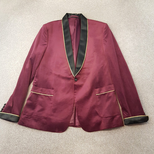Asos mens jacket - 44r, burgundy