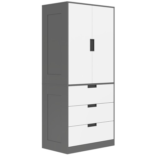 Homcom wardrobe closet with - wardrobe,