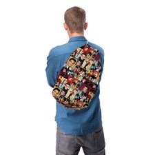 Coloured Elvis Montage - Drawstring Duffle bag - Swimming Shopping School