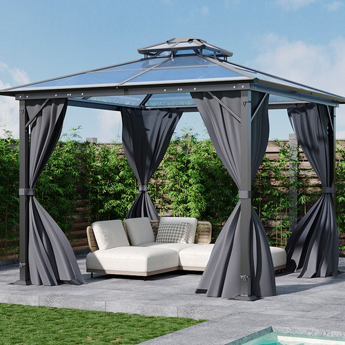Outdoor pergola 3x3 - outdoor, 3x3.6m