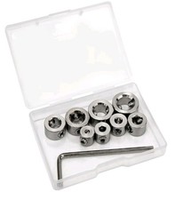 8Pcs Drill Bit Depth Stop Collar Ring 3-10 mm Locator Positioner Stainless Steel