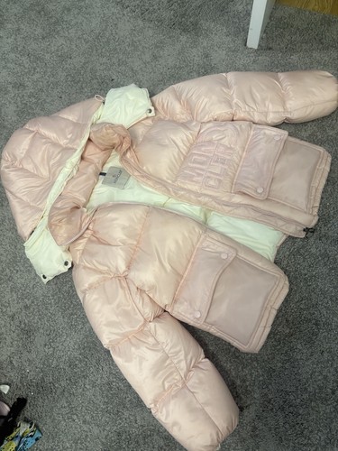 Light pink moncler coat cream - moncler,